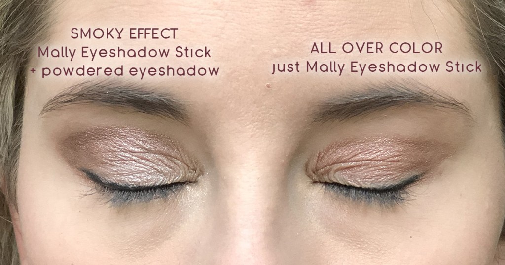 onlineparison of all over eyeshadow vs smoky effect