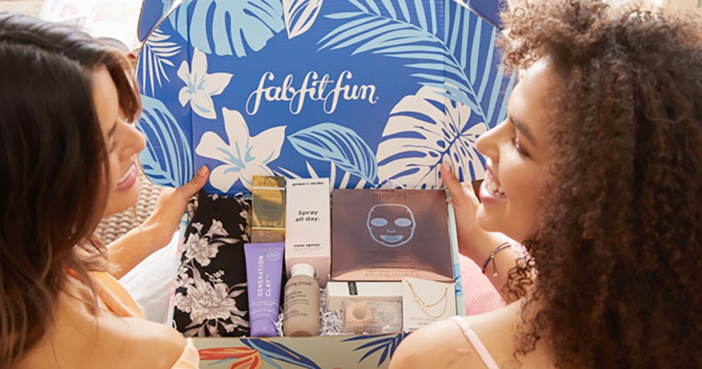 women looking at fabfitfun summer box