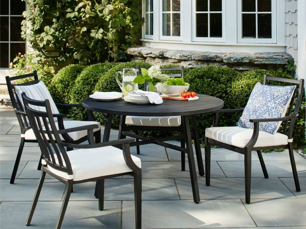 patio table with fairmont chairs