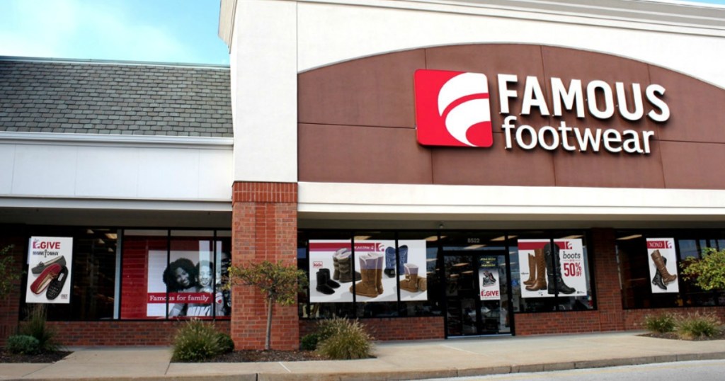 famous foowear storefront