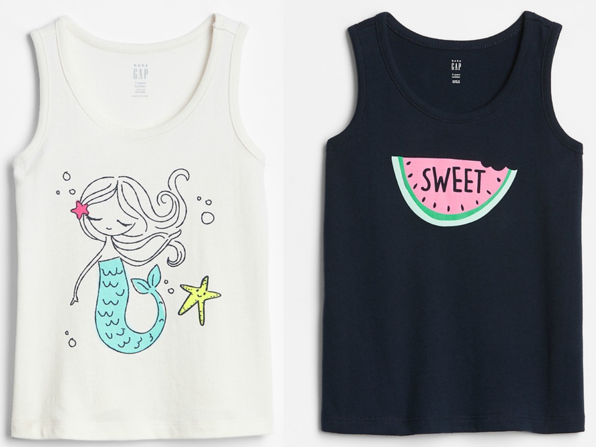 mermaid tank and watermelon tank