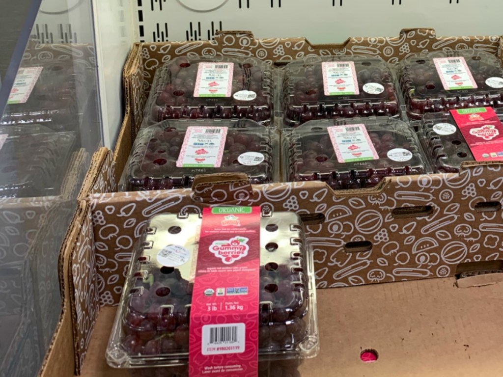 gummy bear grapes on display at sam's club