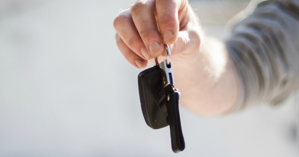 holding car keys 