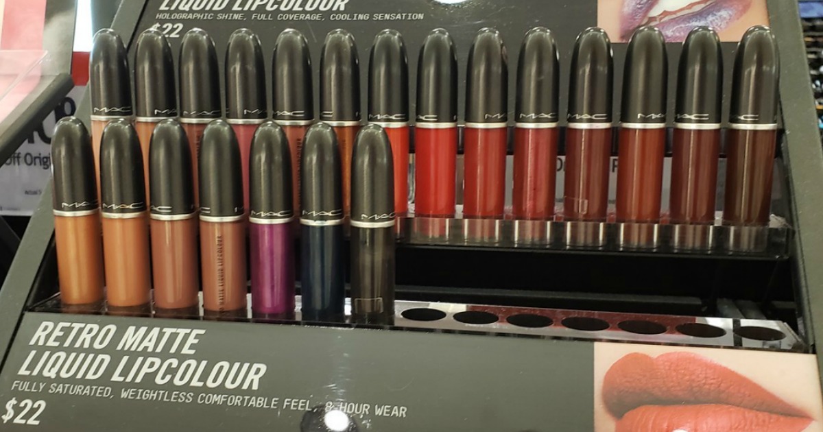 retro matte liquid lip color display