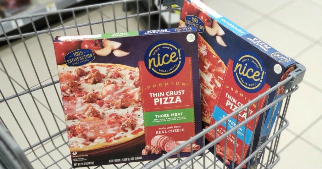 Nice! pizzas in a cart