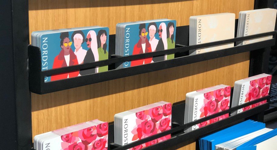 rows of nordstrom gift cards