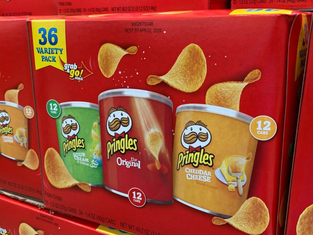 box of pringles chips in store