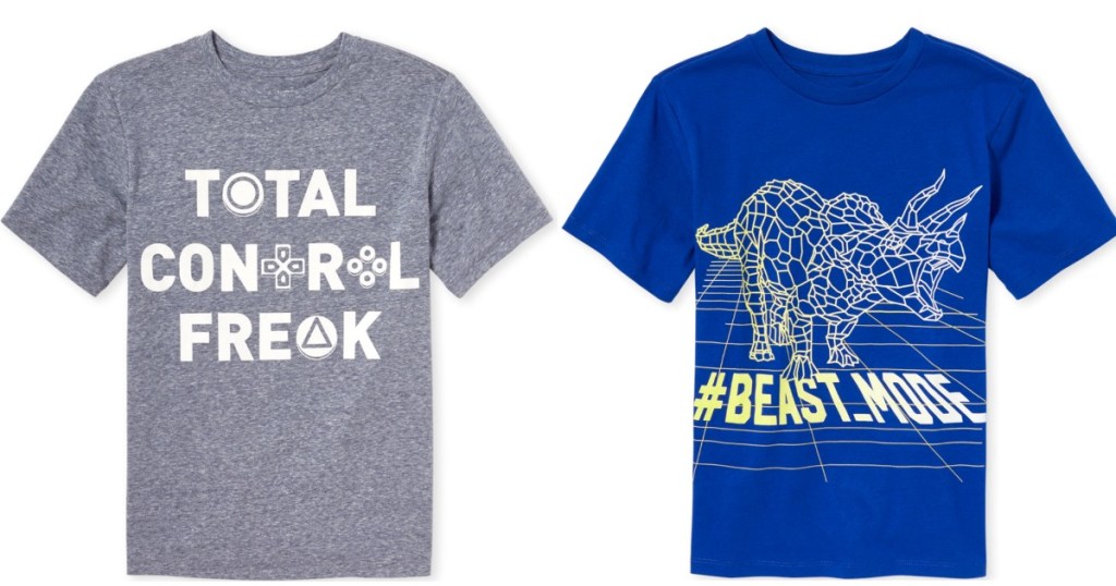 total control freak tee and beast mode tee