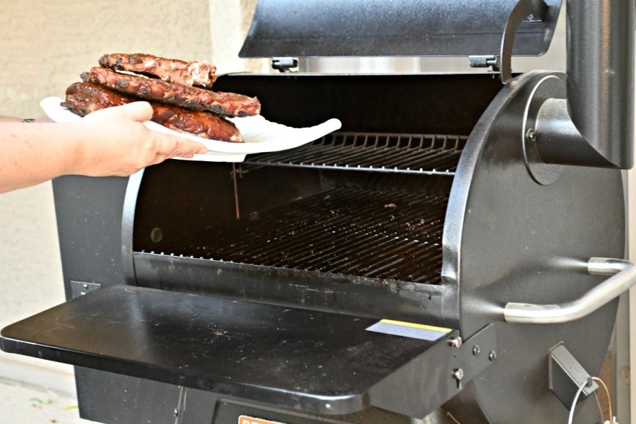 traeger fold down shelf and extra interior rack for the renegade pro series