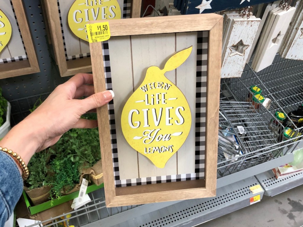 walmart lemon sign