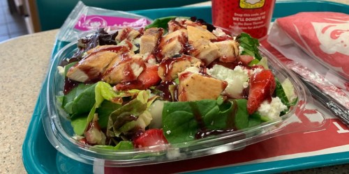 Free Half-Size Berry Burst Chicken Salad w/ ANY Purchase Using Wendy’s App