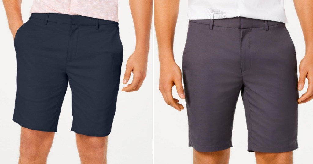 two men with Alfani Shorts on