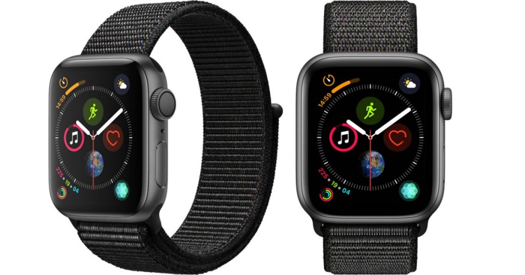 Apple Watch Series 4 front and side view