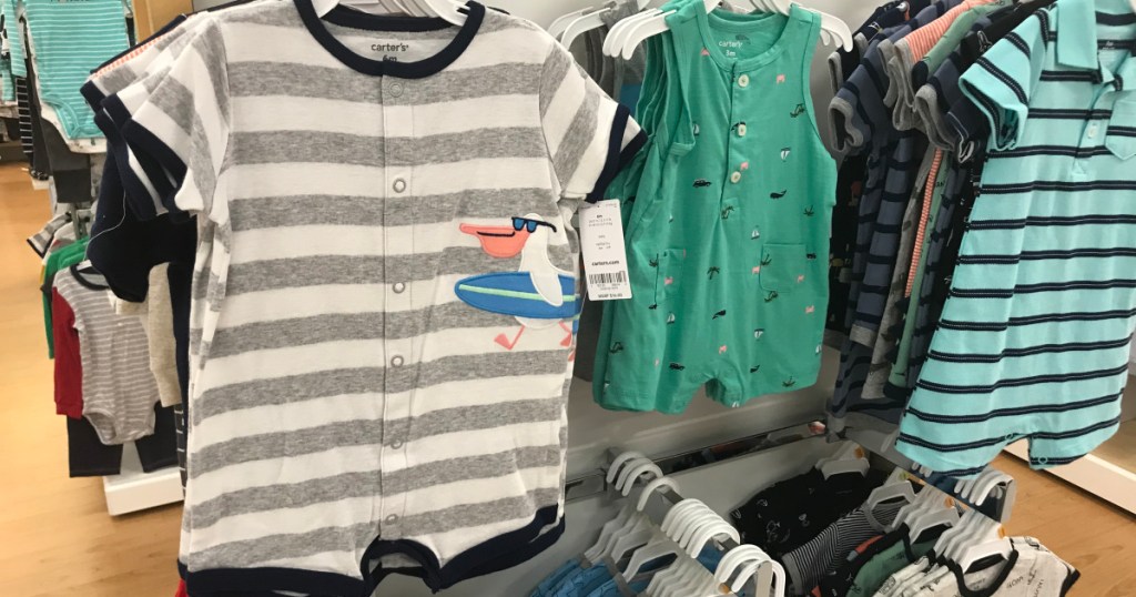 baby boys rompers at store