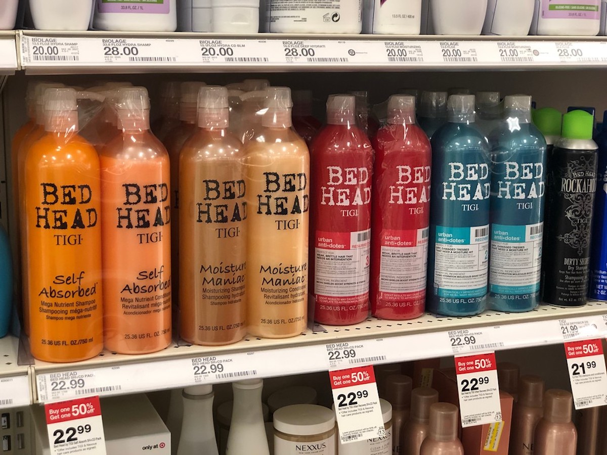 bed head haircare at Target