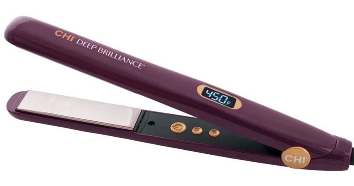 CHI hair straightener in purple