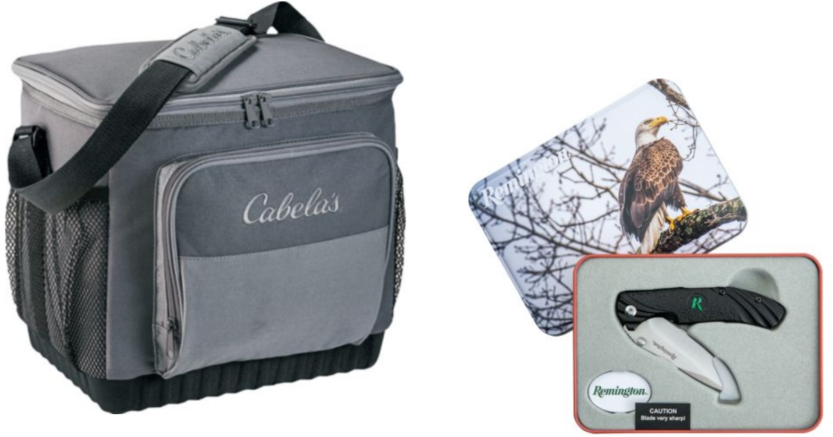 Cabela's Cooler and Remington Knife Gift Set