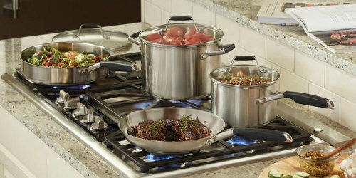 Calphalon Select 12-Piece Stainless Steel Cookware Set Only $140 Shipped (Regularly $275)