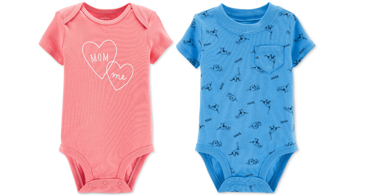 carters boys and girls baby bodysuits