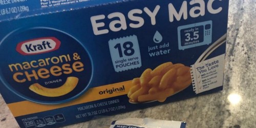 Kraft Easy Mac 18-Pack Only $5.68 on Amazon (Just 31¢ Per Serving)