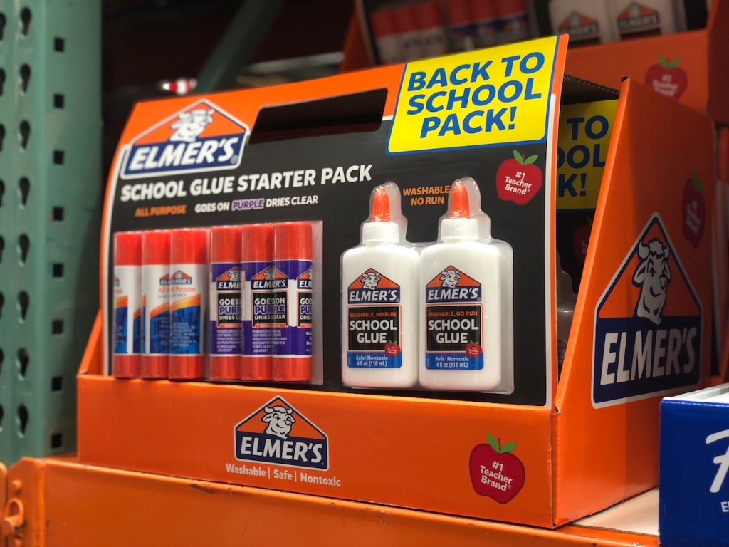 Elmer's Glue Pack at Costco with glue sticks and more