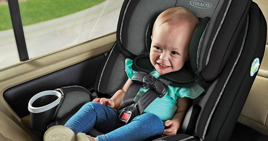 Baby in Graco 4Ever DLX car seat