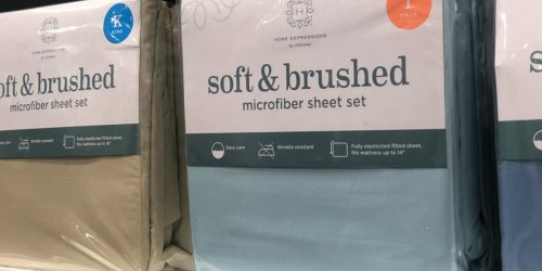 Wrinkle-Resistant Microfiber Sheet Sets from $10.49 on JCPenney.online