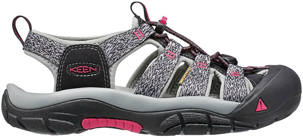 Keen Black & Bright Rose Newport H2 Water Sandal