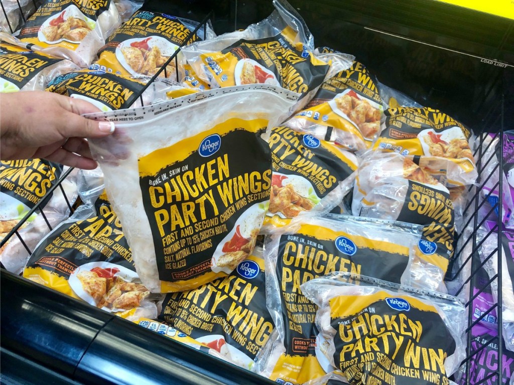 Kroger Chicken Wings in cooler bin