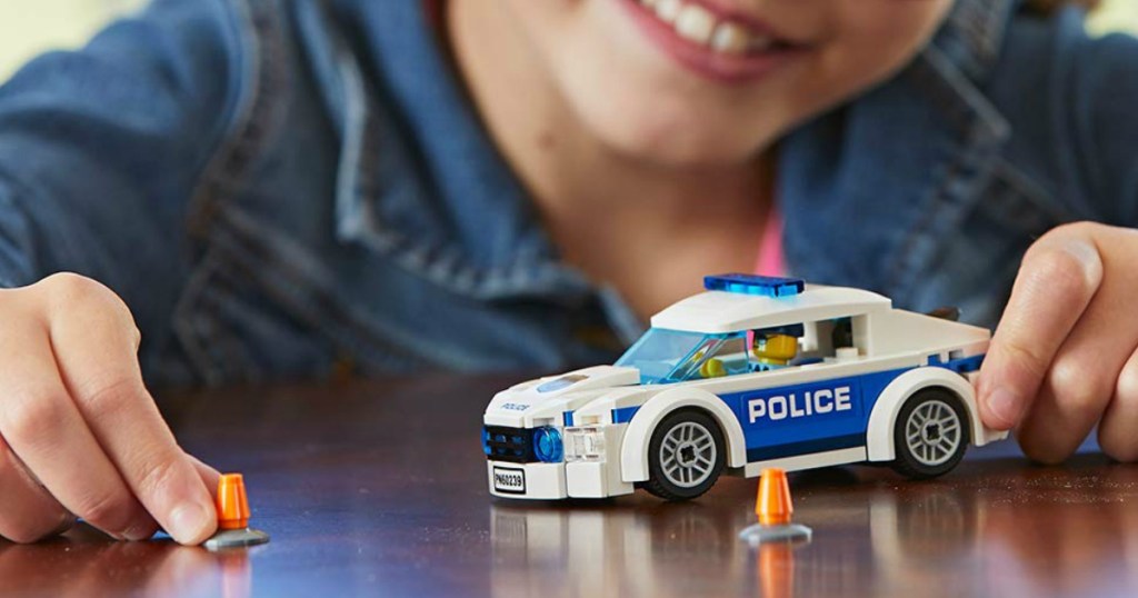 LEGO City Police Patrol Car child playing with this set