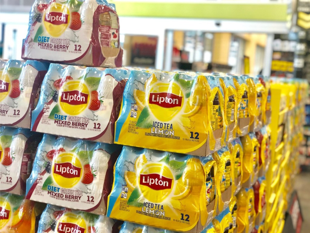 Lipton Tea on display at Kroger