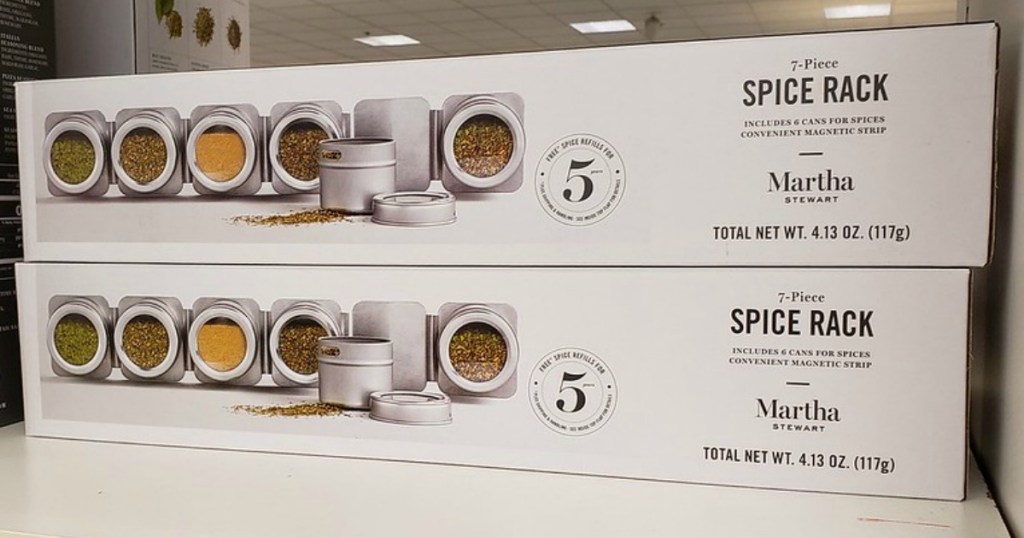 Martha Stewart 6-Piece Magnetic Spice Rack