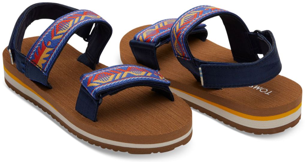 Navy Global Webbing Youth Ray Sandals