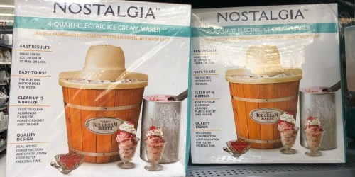 Nostalgia 4-Quart Ice Cream Maker Possibly Only $10 at Walmart