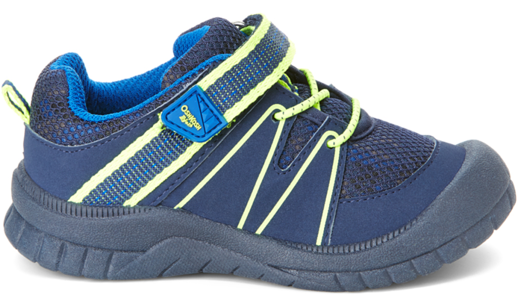 OshKosh B'Gosh Navy & Neon Green Xavi Sneaker