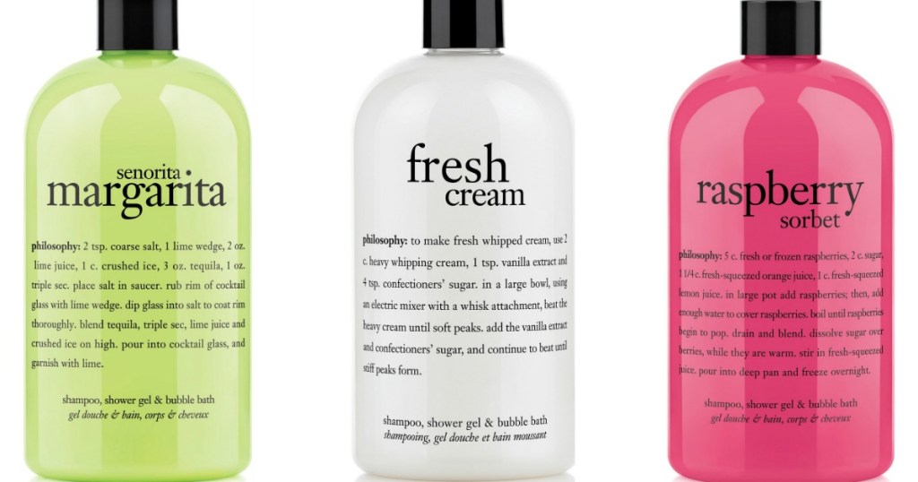 philosophy shower gels