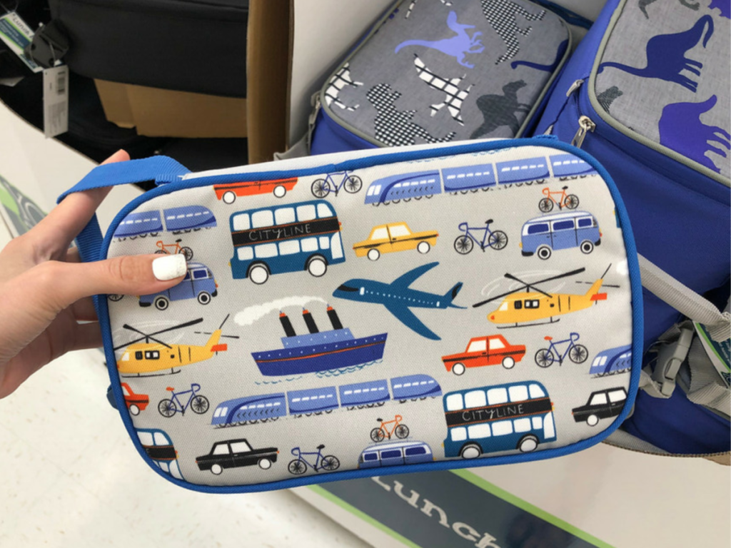 Planes, trains, airplanes lunch bag from Walmart