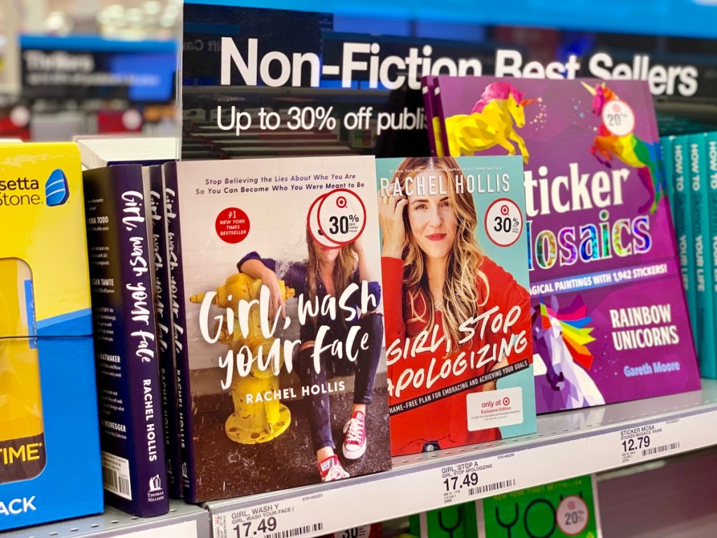 Rachel Hollis books at Target on Shelf