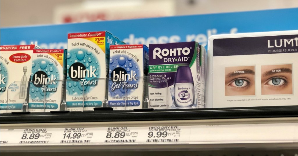 Rohto Eye Drops on Target Shelf