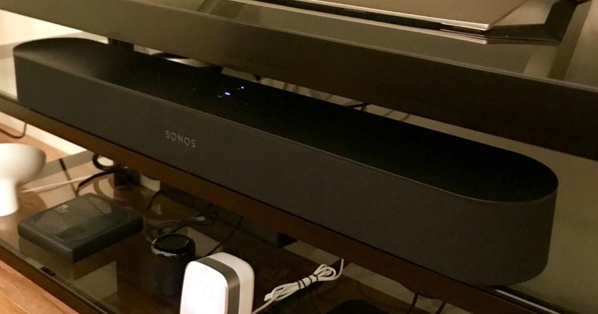 Black Sonos Beam Sound Bar with Alexa