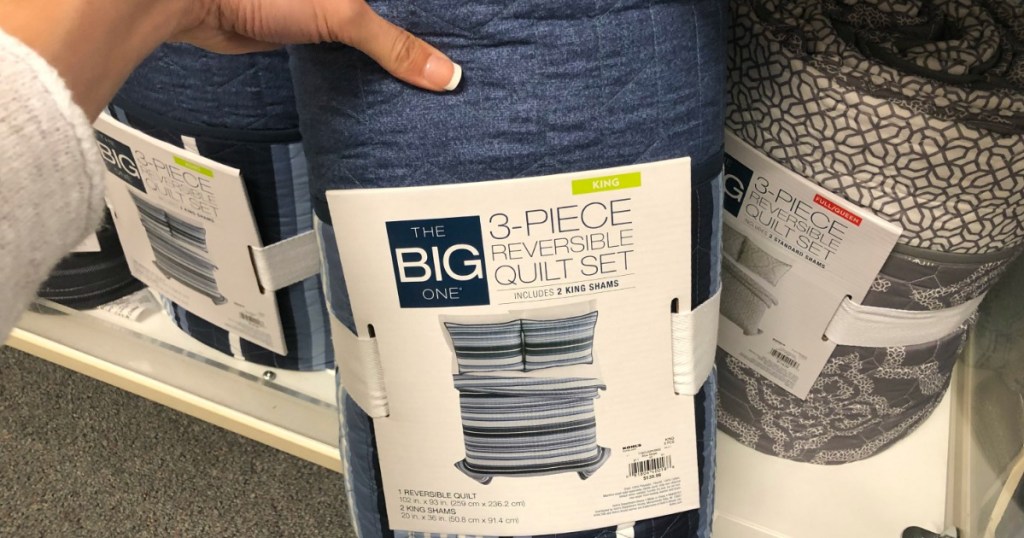 Dark blue quilt set from Kohl's