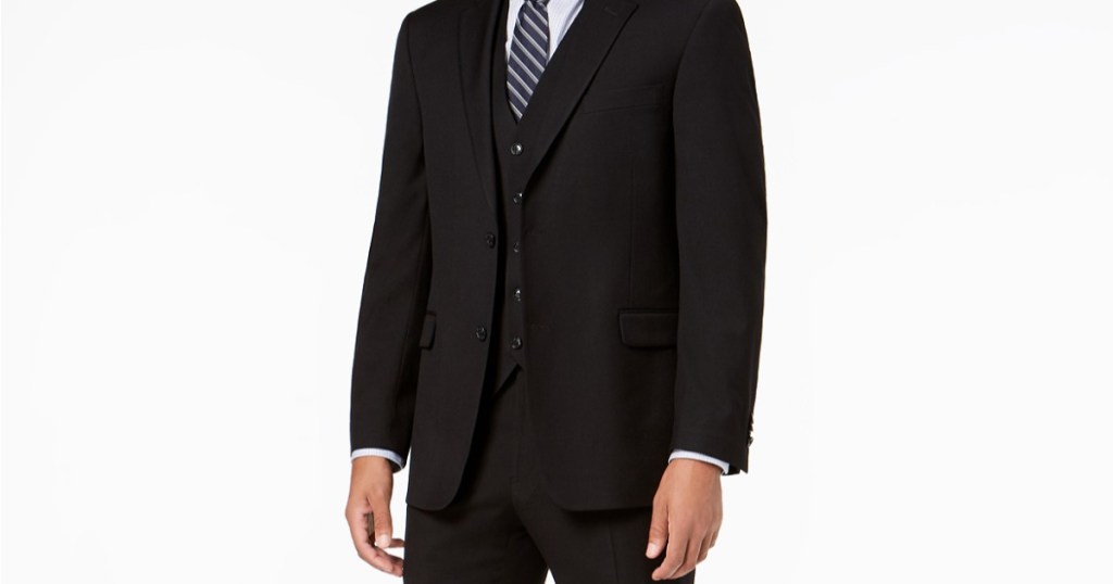 black tommy hilfiger mens suit macys