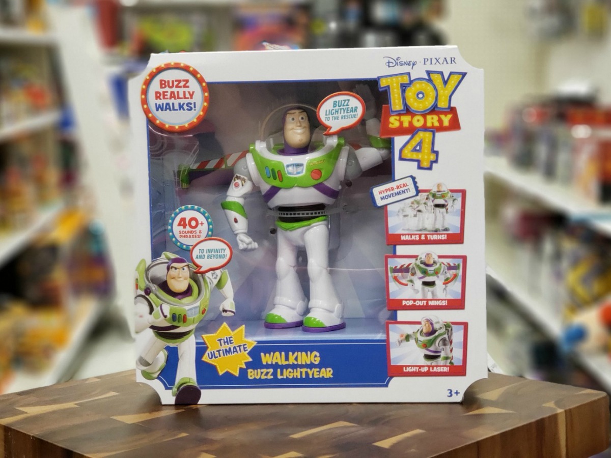 Walking Buzz Lightyear on display at Target