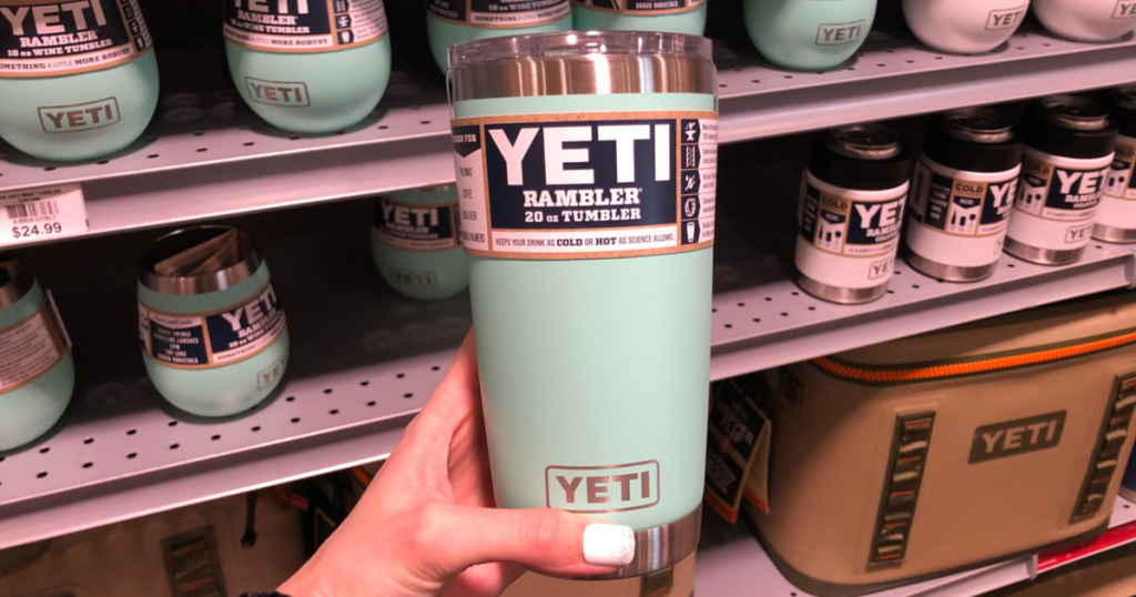 YETI 20 oz Rambler Tumbler Blue Seafoam