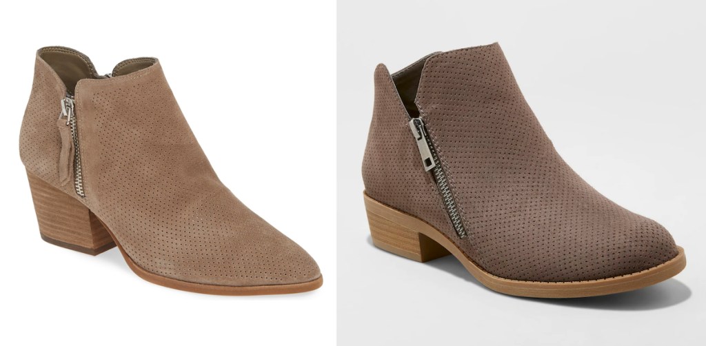 laser cut brown booties nordstrom knockoff