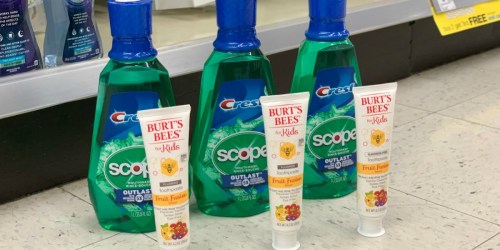 3 Scope Mouthwashes + 3 Burt’s Bees Toothpastes Only $7.56 at Walgreens – Just Use Your Phone