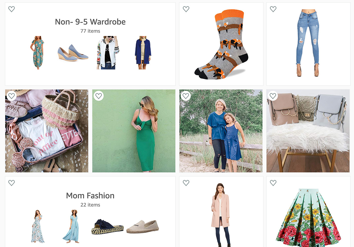 #founditonamazon page grid of women's fashion