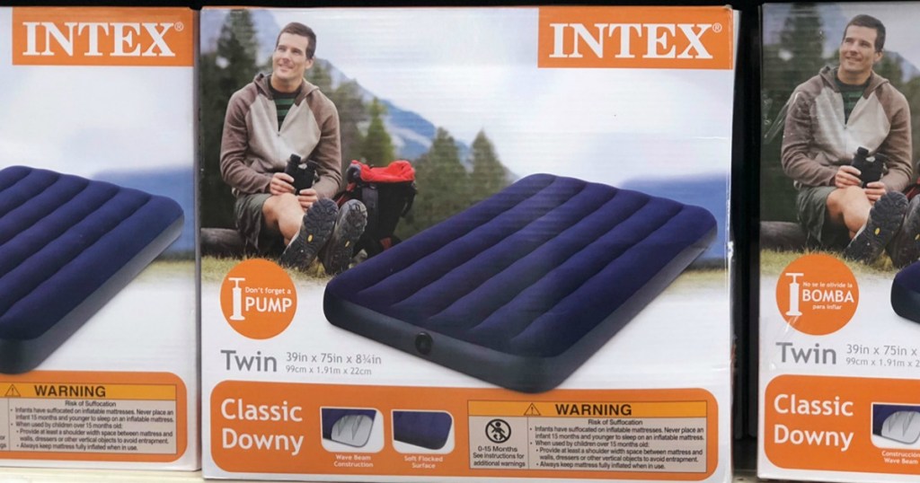 intex twin airbed mattress in a box