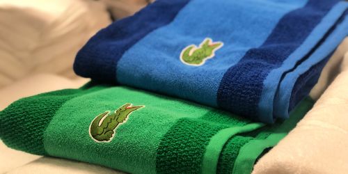 Lacoste Bath Towels Only $12.99 at Macy’s (Regularly $36)