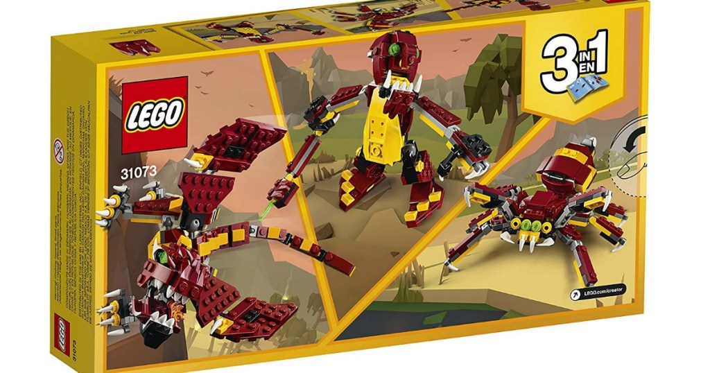 LEGO box showing mythical creatures